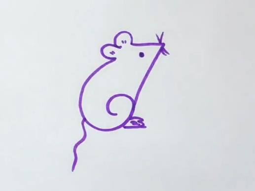 米老鼠简笔画大图画法示例图